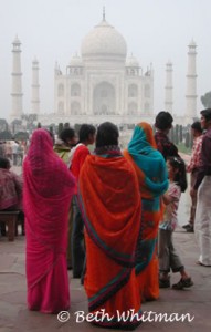 Colors at Taj Mahal. Photo by Beth Whitman via WanderTours.