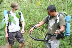 Exploring in the Panamanian Jungle