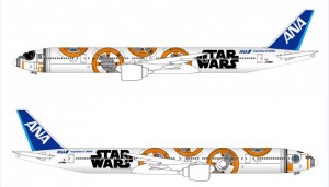 ANA Boeing 777-300 with Star Wars Livery